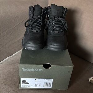 Timberland White Ledge Waterproof Mid Hiker Black Full Grain